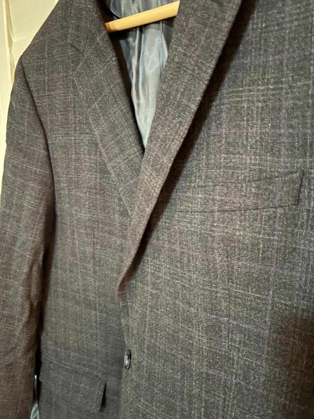 Calvin Klein Extreme Slim Fit Men's Grey Sport Coat - 100% Wool Size 46R